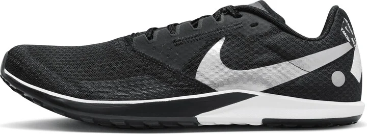 Nike Men's Zoom Rival Waffle 6 Road and Cross-Country Racing Shoes in Black | DX7998-001