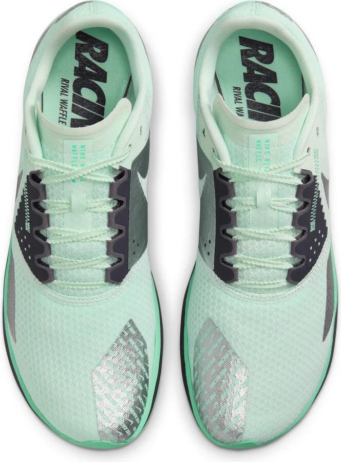 Nike Men's Zoom Rival Waffle 6 Road and Cross-Country Racing Shoes in Green | DX7998-300 - Image 4