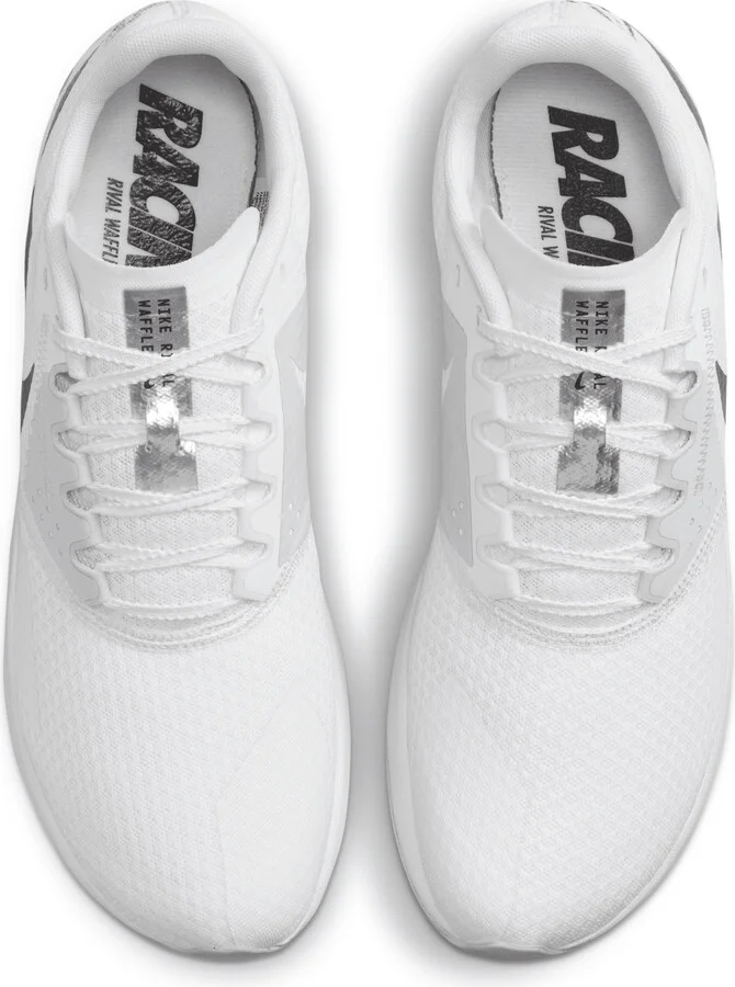 Nike Men's Zoom Rival Waffle 6 Road and Cross-Country Racing Shoes in White | DX7998-100 - Image 4