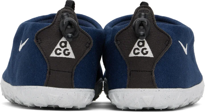 Nike Navy ACG Moc Slip-On Loafers - Image 2
