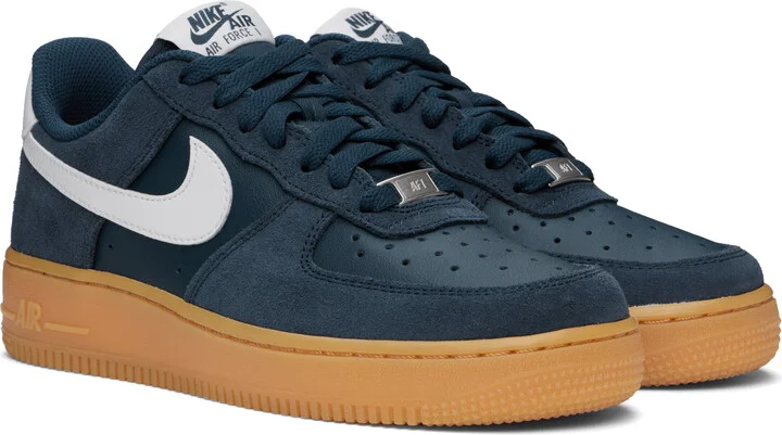 Nike Navy Air Force 1 '07 LV8 Sneakers - Image 4