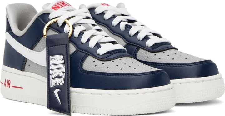 Nike Navy Air Force 1 '07 SE Sneakers - Image 4