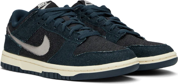 Nike Navy & Black Dunk Low Sneakers - Image 4