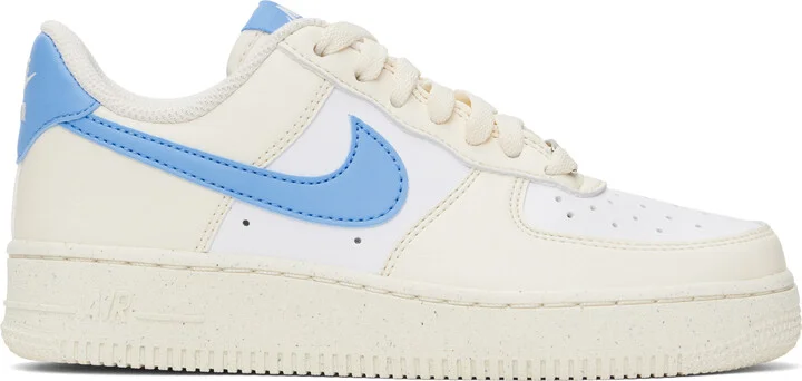 Nike Off-White & Blue Air Force 1 '07 Next Nature Sneakers