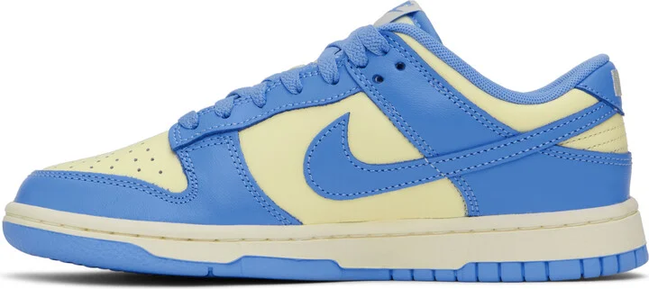 Nike Off-White & Blue Dunk Low Retro Sneakers - Image 3