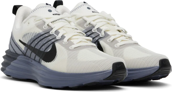 Nike Off-White & Gray Lunar Roam Sneakers - Image 4