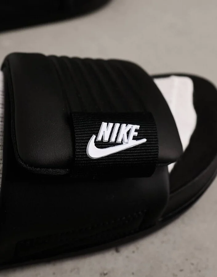 Nike Offcourt Adjust sliders in black - Image 3