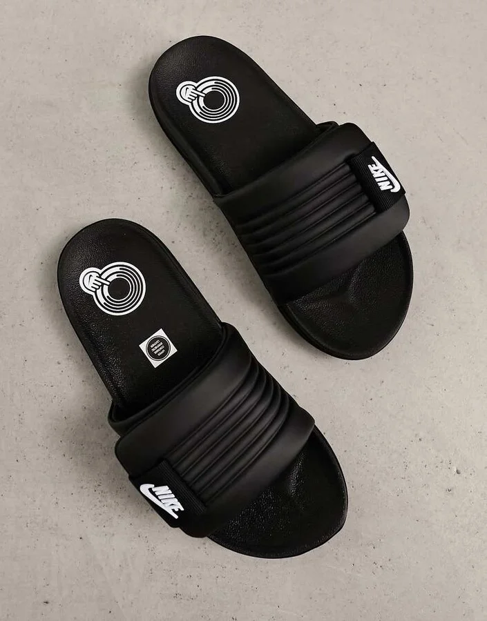 Nike Offcourt Adjust sliders in black - Image 4