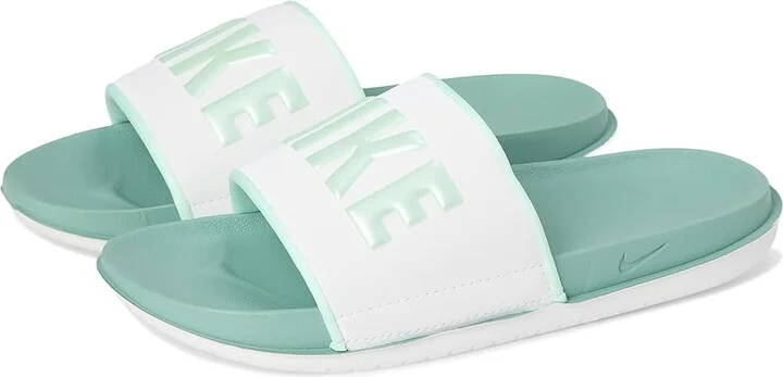 Nike OffCourt Slide Women's Sandals Summit White/Mint Foam/Cannon/Mint Foam : 7 B - Medium, Synthetic