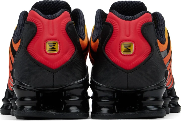 Nike Orange & Black Shox TL Sneakers - Image 2