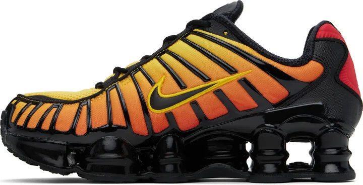 Nike Orange & Black Shox TL Sneakers - Image 3