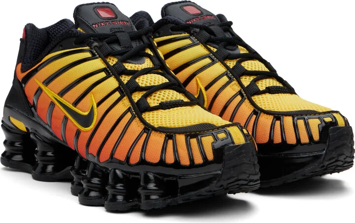 Nike Orange & Black Shox TL Sneakers - Image 4