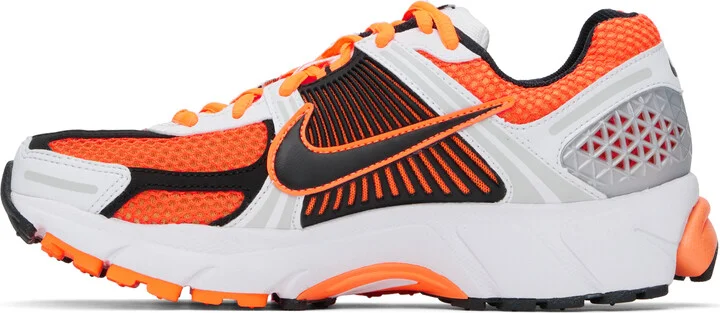 Nike Orange & White Zoom Vomero 5 Sneakers - Image 3