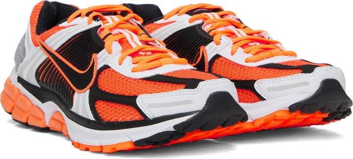 Nike Orange & White Zoom Vomero 5 Sneakers - Image 4