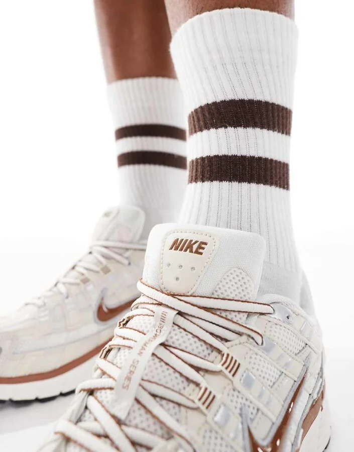 Nike P-6000 sneakers in beige and brown - Image 2