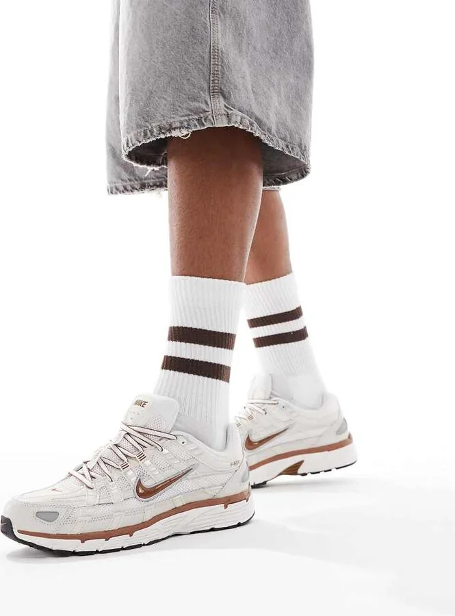 Nike P-6000 sneakers in beige and brown