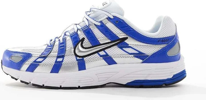 Nike P-6000 sneakers in blue & metallic silver - Image 2