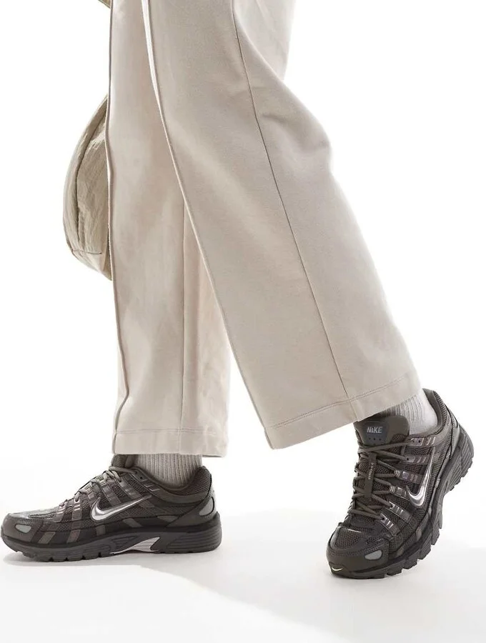 Nike P-6000 sneakers in dark gray and silver - Image 3