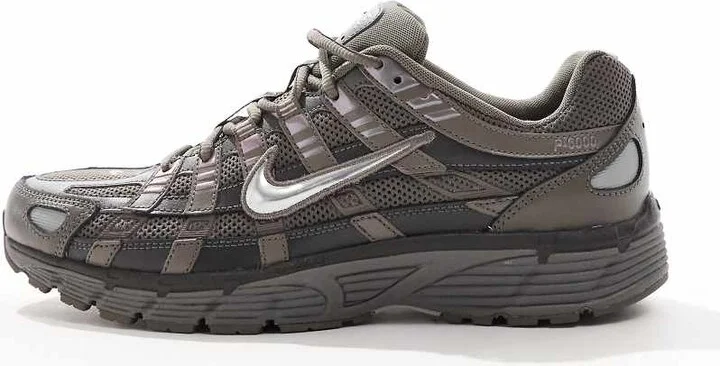 Nike P-6000 sneakers in dark gray and silver