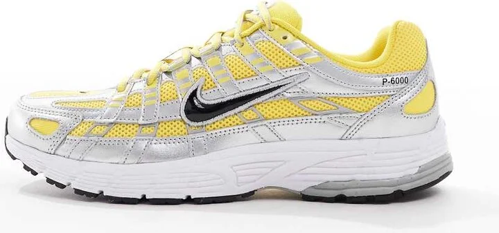 Nike P-6000 sneakers in gray and yellow - Image 2