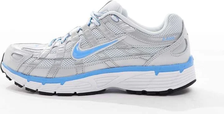 Nike P-6000 sneakers in silver and blue - Image 2
