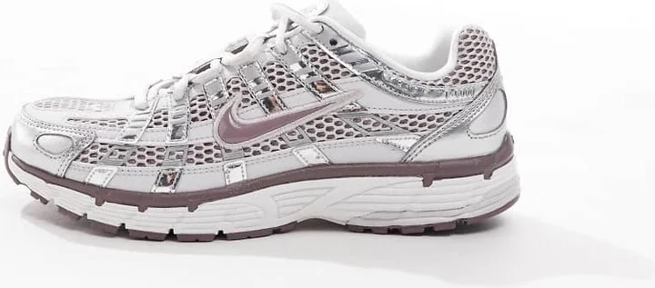 Nike P-6000 sneakers in silver and purple - Image 2