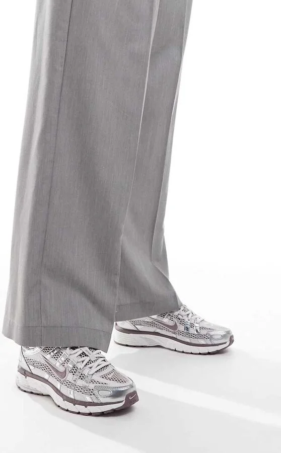Nike P-6000 sneakers in silver and purple - Image 3