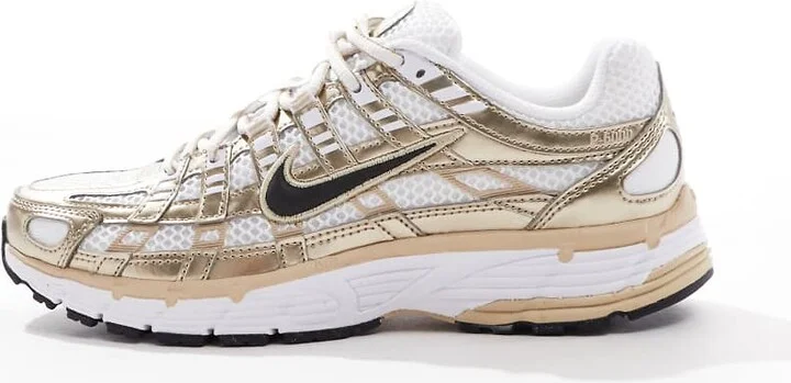 Nike P-6000 sneakers in white and gold - Image 2