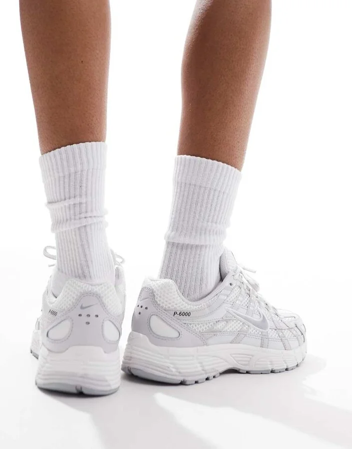 Nike P-6000 sneakers in white and gray - Image 2