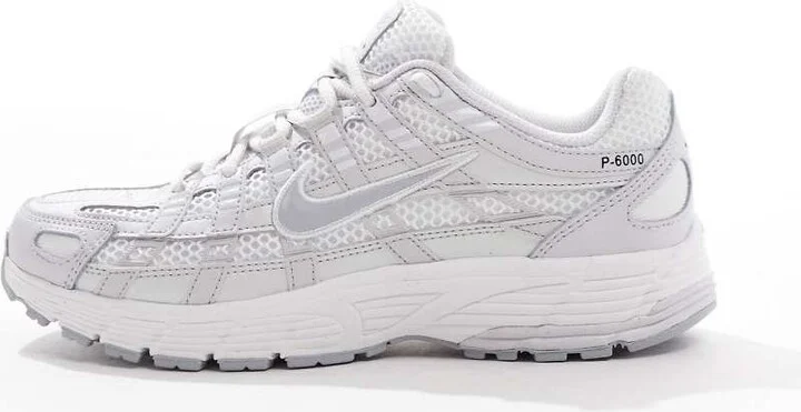 Nike P-6000 sneakers in white and gray - Image 4