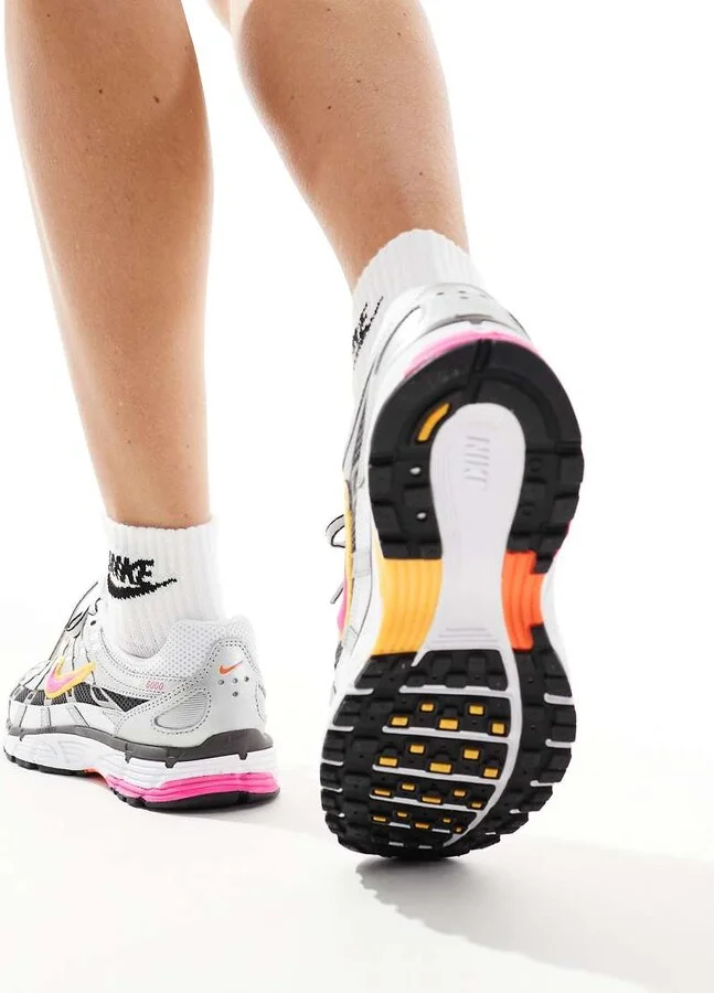 Nike P-6000 sneakers in white and pink - Image 3