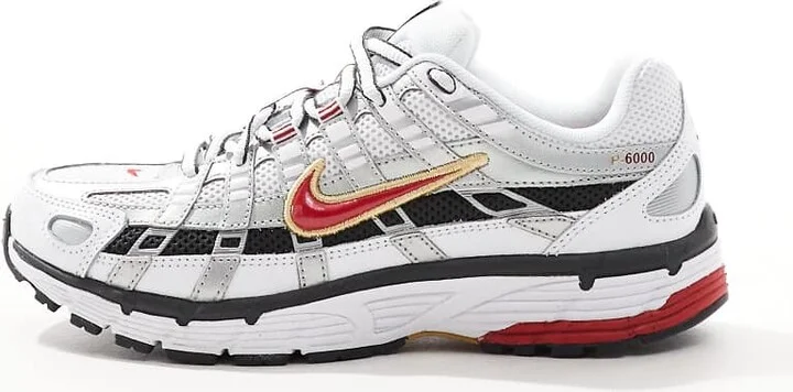 Nike P-6000 sneakers in white and red - Image 2