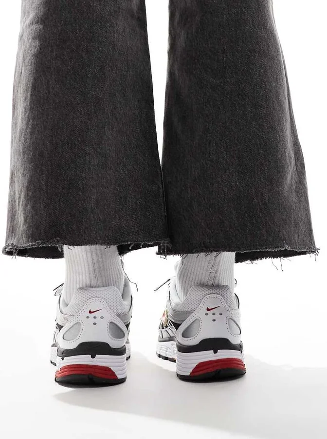 Nike P-6000 sneakers in white and red - Image 3