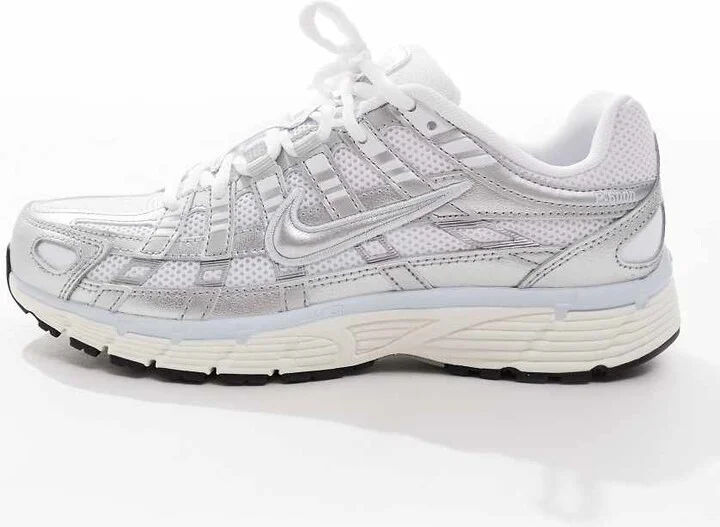 Nike P-6000 sneakers in white, gray and blue - Image 2