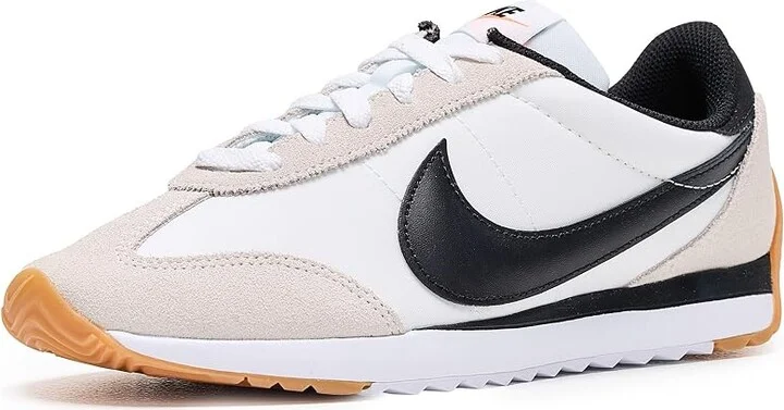 Nike Pacific Women's Shoes White/Black/Platinum Tint/Safety Orange/Gum Light Brown : 12 B - Medium, Leather/Suede