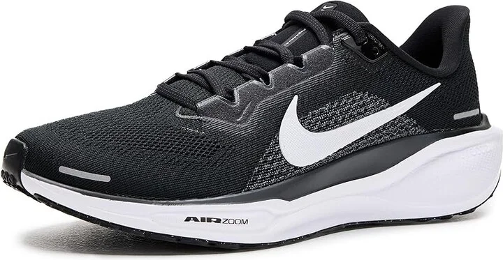 Nike Pegasus 41 Men's Shoes Black/White/Anthracite : 12 EE - Wide, Textile