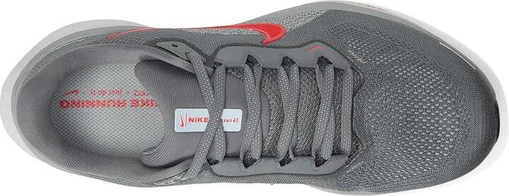 Nike Pegasus 41 Men's Shoes Cool Grey/Bright Crimson/Wolf Grey : 15 EE - Wide, Textile - Image 2