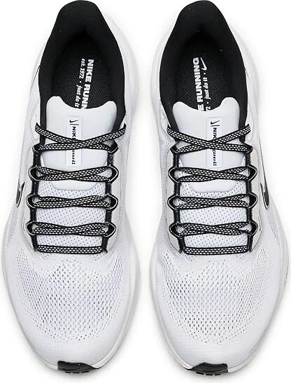 Nike Pegasus 41 Men's Shoes White/Black/Pure Platinum/Summit White : 7.5 D - Medium, Textile - Image 2