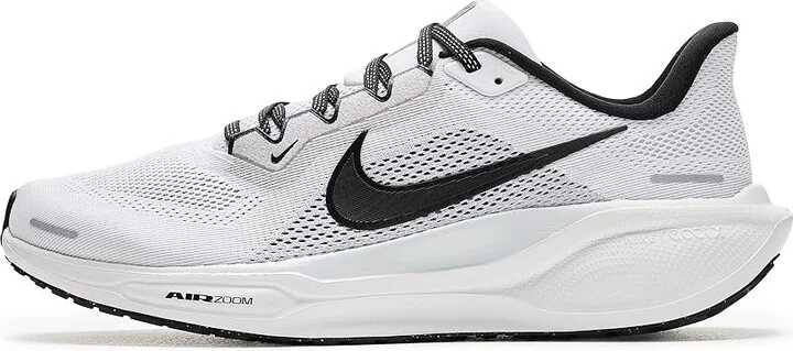 Nike Pegasus 41 Men's Shoes White/Black/Pure Platinum/Summit White : 7.5 D - Medium, Textile - Image 6