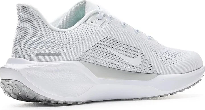 Nike Pegasus 41 Men's Shoes White/White/Pure Platinum : 8 D - Medium, Textile - Image 3