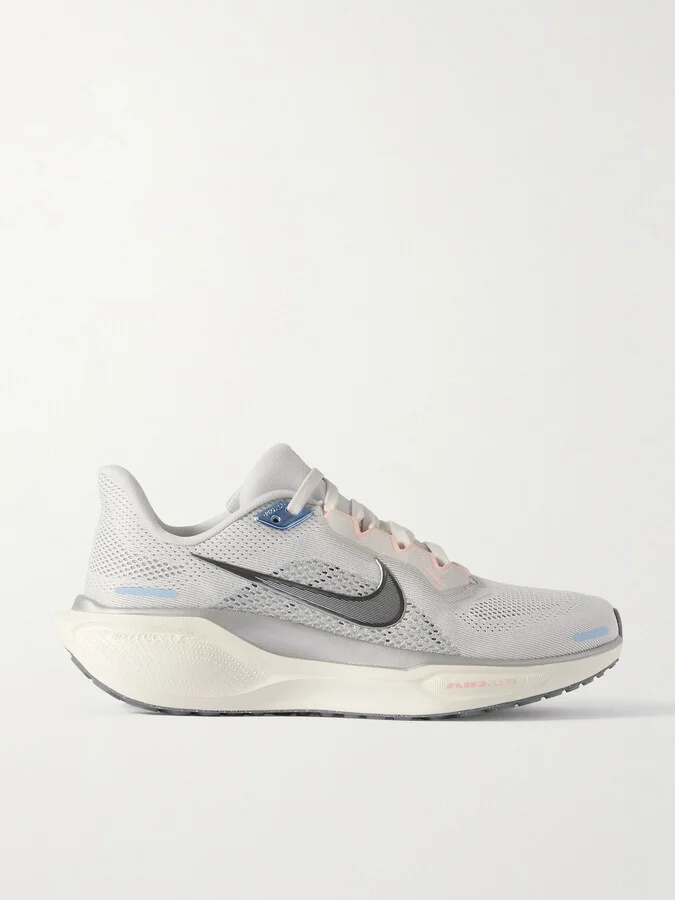 Nike - Pegasus 41 Rubber-trimmed Mesh Sneakers - Gray