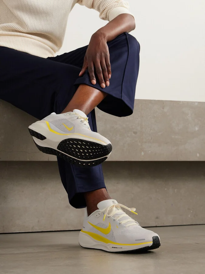 Nike - Pegasus 41 Rubber-trimmed Mesh Sneakers - Yellow - Image 2