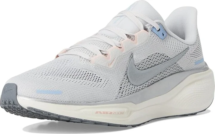 Nike Pegasus 41 Women's Shoes Photon Dust/Metallic Pewter/Sail/Echo Pink : 8.5 B - Medium, Synthetic - Image 5