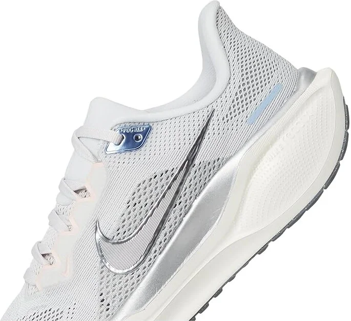 Nike Pegasus 41 Women's Shoes Photon Dust/Metallic Pewter/Sail/Echo Pink : 8.5 B - Medium, Synthetic - Image 7