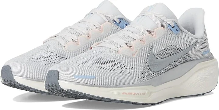 Nike Pegasus 41 Women's Shoes Photon Dust/Metallic Pewter/Sail/Echo Pink : 8.5 B - Medium, Synthetic