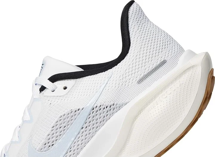 Nike Pegasus 41 Women's Shoes White/Blue Tint/Sail/Metallic Silver : 5 B - Medium, Synthetic - Image 7