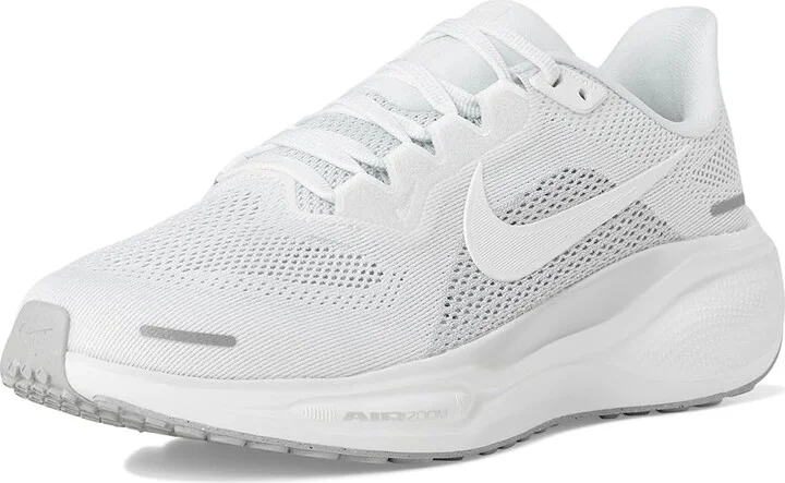 Nike Pegasus 41 Women's Shoes White/White/Pure Platinum/Metallic Silver : 5.5 B - Medium, Synthetic - Image 5