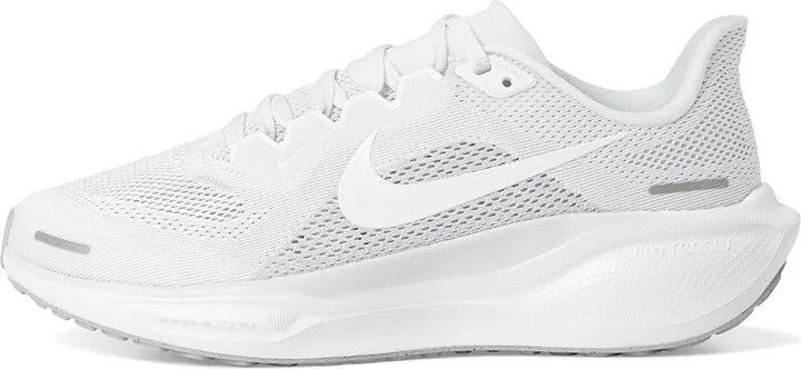 Nike Pegasus 41 Women's Shoes White/White/Pure Platinum/Metallic Silver : 5.5 B - Medium, Synthetic - Image 6