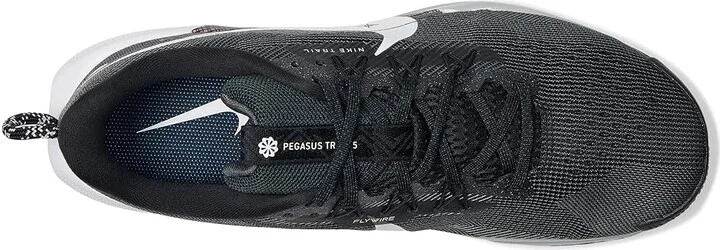 Nike Pegasus Trail 5 Men's Shoes Black/White/Anthracite/Wolf Grey : 9.5 D - Medium, Synthetic - Image 2