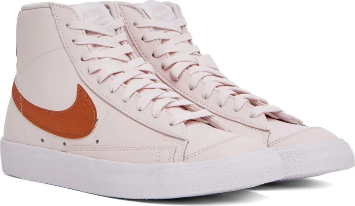 Nike Pink Blazer '77 ESS Mid Sneakers - Image 4